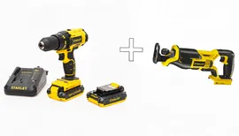 Шуруповерт аккумуляторный STANLEY SCD20S2K + STSC1820
