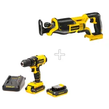 Шуруповерт аккумуляторный Stanley SCD20S2K+Пила сабельная Stanley STSC1820