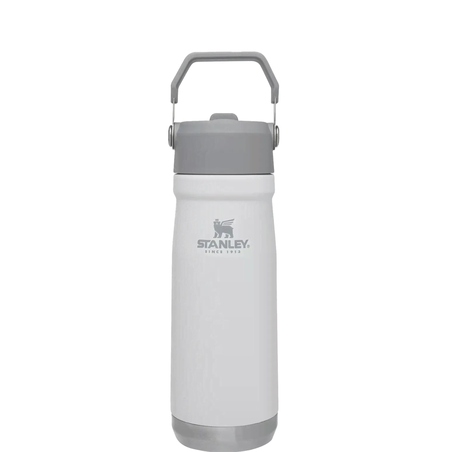 Термобутылка с трубкой Stanley Flip Straw 0,65L (белая) 10-09992-071-3