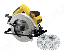 Дисковая ручная пила STANLEY SC16, 1600 Вт с 2 фирменными пильными дисками 190мм