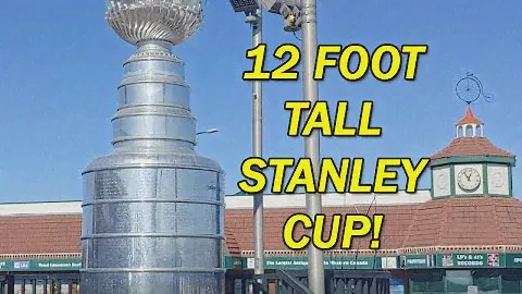 WOW!  GIANT 12.5 Foot Tall 850 Pound NHL Stanley Cup Trophy Replica Statue