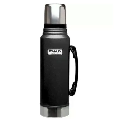 Термос STANLEY Classic Vacuum Flask 1л цв. черный-0