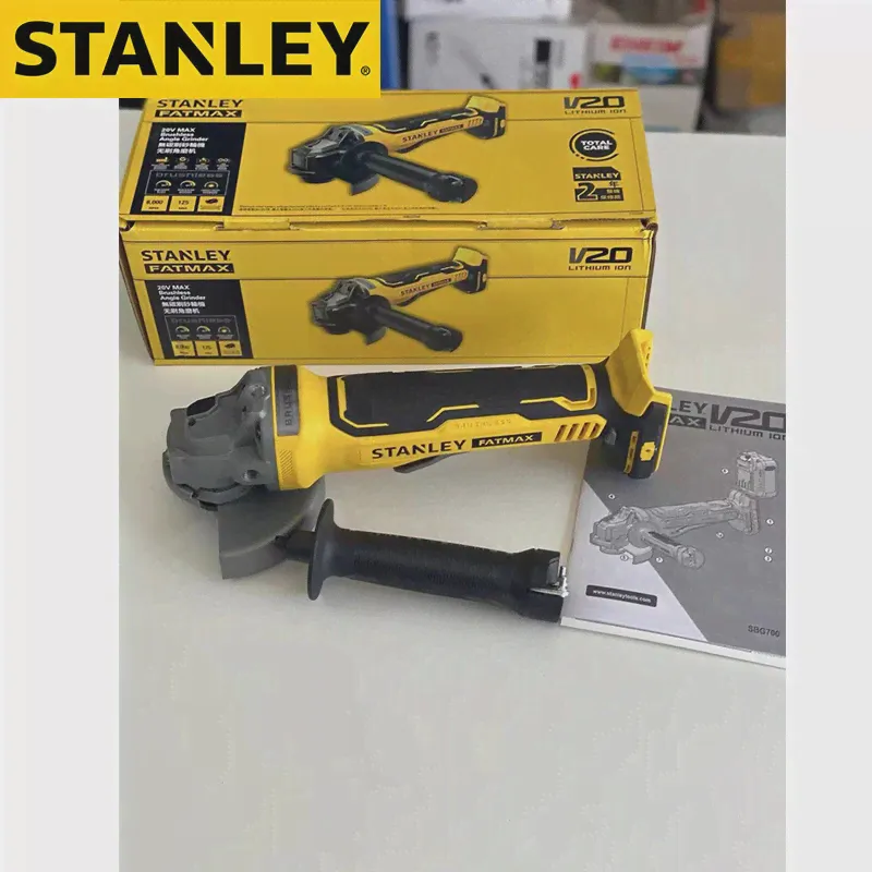 Беспроводной угловой шлифовальный станок Stanley, 18 в, SBG700, только корпус Fatmax V20, 100 мм, 8000 обмин, электрический шлифовальный станок, электроинст... (art.: 3920bc5b6fff7)-2