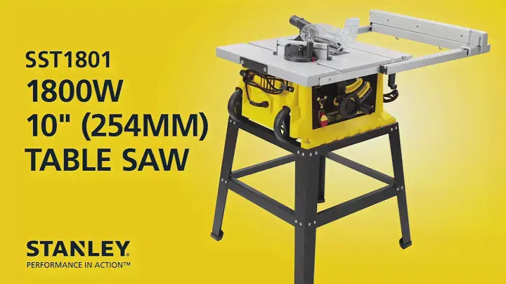 Stanley 254mm 1800W Table Saw With Frame, SST1801 at ToolBuy.com
